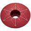 Supacaz Star Capz Headset Top Cap Anodized red