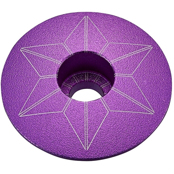 Supacaz Star Capz Bouchon supérieur jeu de direction Anodisé, violet