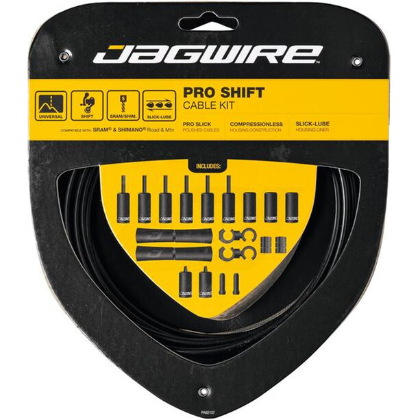 Jagwire 2X Pro Shift Gearkabelsæt, sort