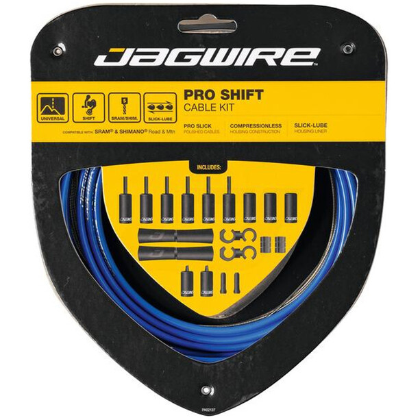 Jagwire 2X Pro Shift Gearkabelsæt, blå