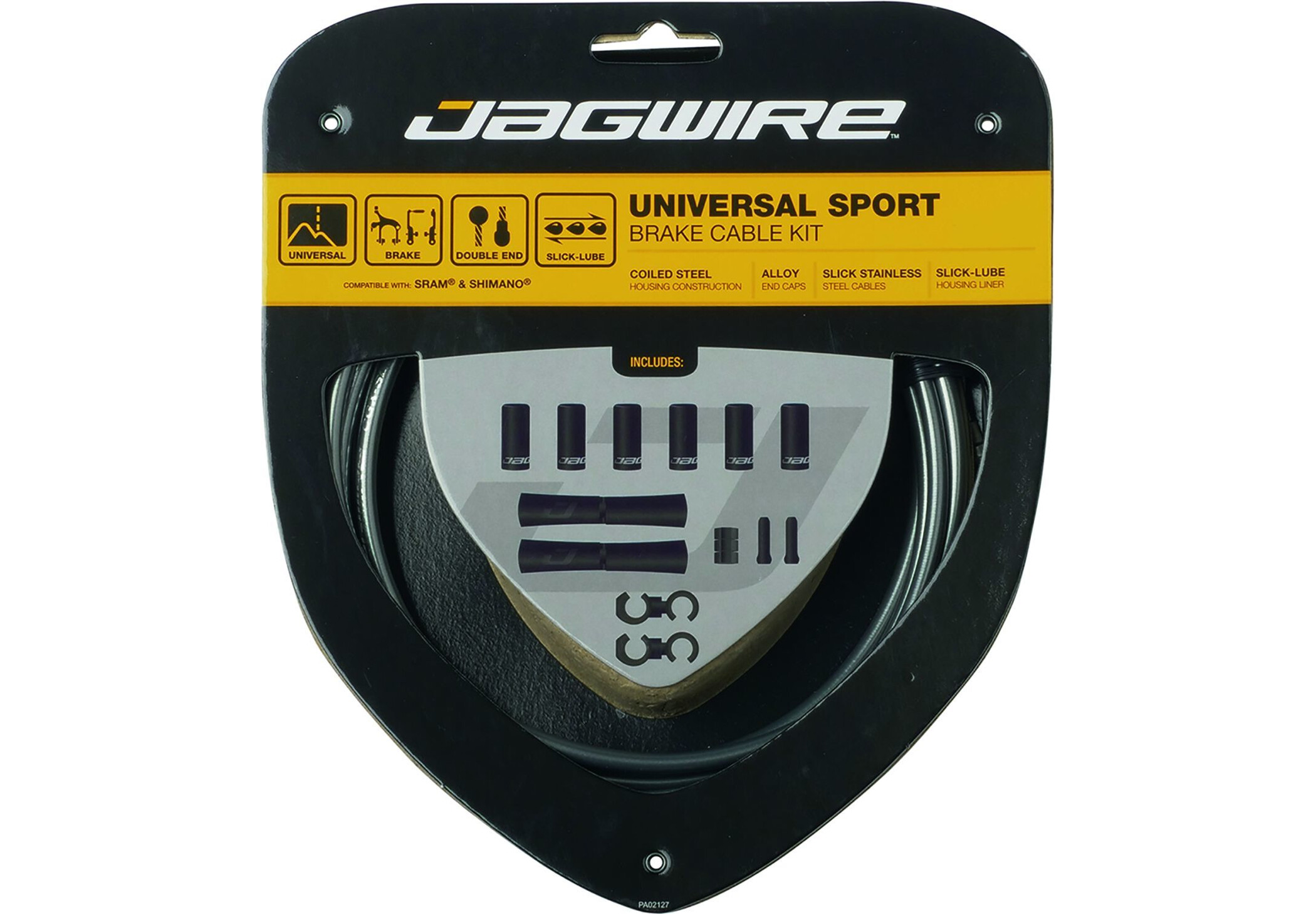 Jagwire Sport Set Cable de Freno Universal para Shimano/SRAM, gris