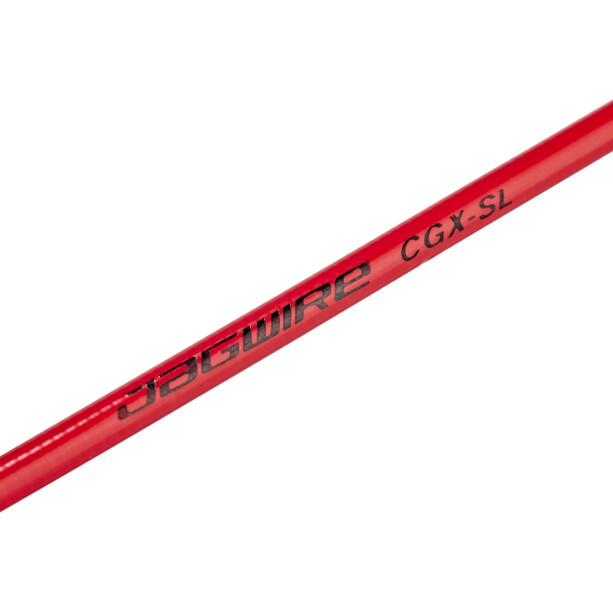 Jagwire CGX SL Obudowa linki hamulcowej w komplecie z osłonami końcowymi 10m, czerwony