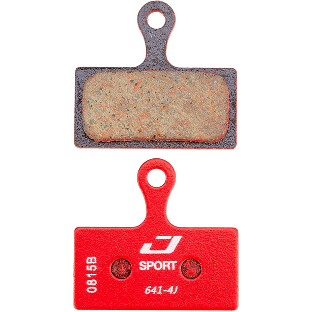Jagwire Sport Semi-Metallic Bremsbeläge für Shimano/Rever Postmount rot