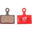 Jagwire Sport Semi-Metallic okładziny hamulcowe do Shimano Metrea/Rever Flatmount MCX 1/MCX 2, czerwony