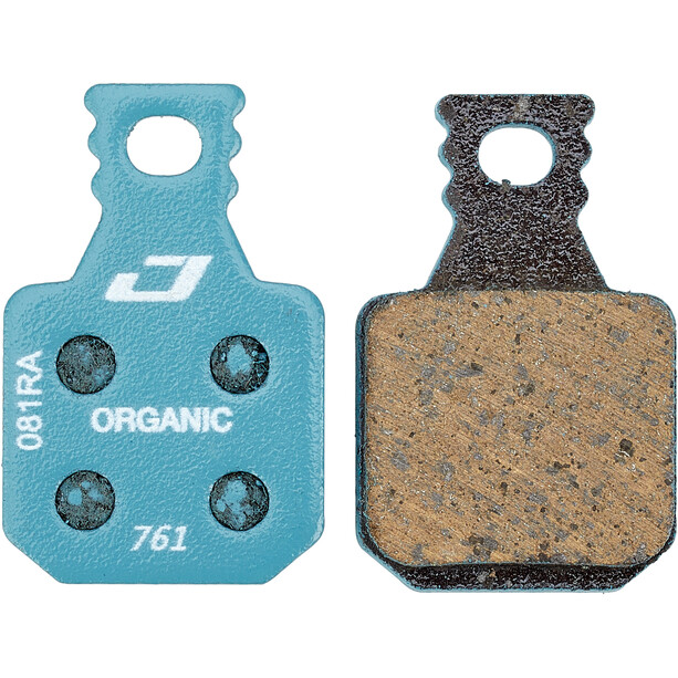 Jagwire Sport Organic Pastillas Freno para Magura MT7/MT5/MT Trail Delantero 1 Par, azul/marrón