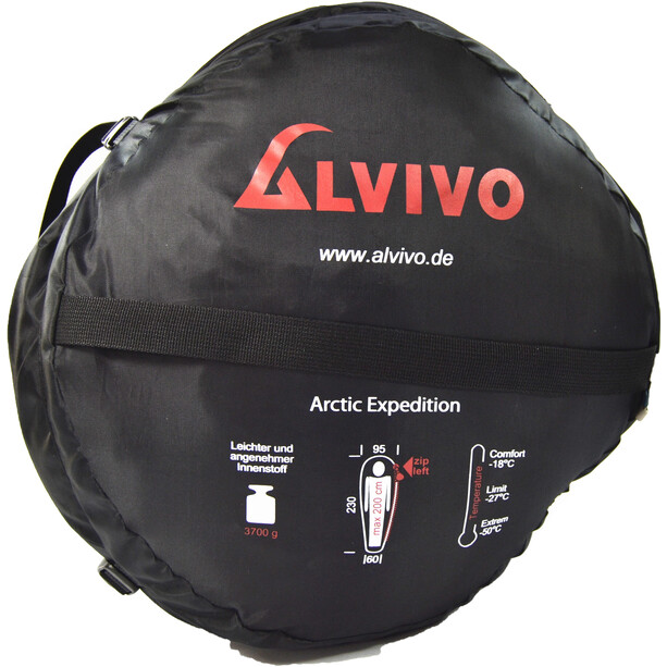 Alvivo Arctic Expedition Sac de couchage, bleu/gris