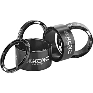 KCNC Hollow Design Headset Spacer 1 1/8" 3/5/10/14/20mm schwarz schwarz