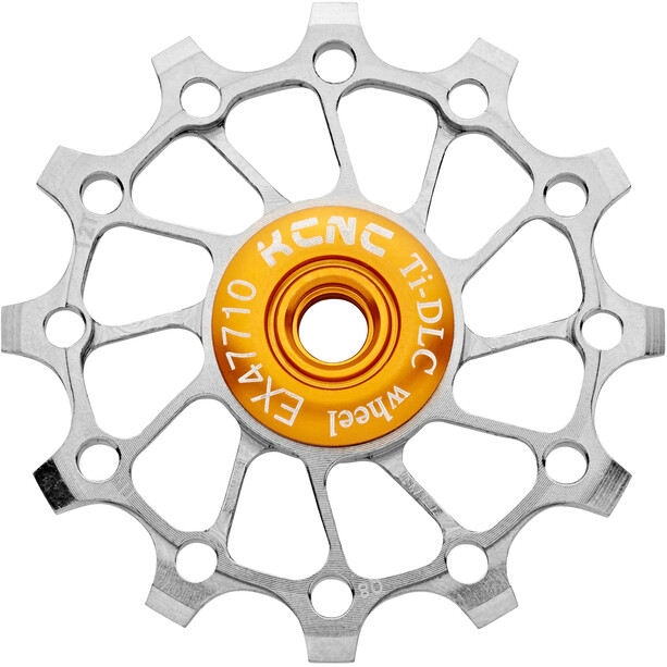 KCNC Jockey Wheel Titan Łożysko ceramiczne wąsko szerokie 12 zębów, srebrny