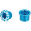 KCNC Road SPB003 Kettenblattschrauben Set Shimano M8 kurz blau