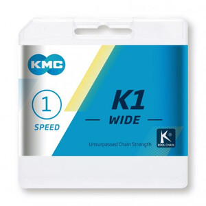 KMC K1 Bicycle Chain 1-speed シルバー/ブラック