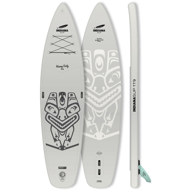 Indiana SUP 11'9 Heavy Duty Touring SUP Hinchable, blanco/gris