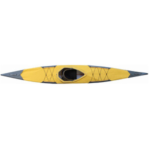 Pakboats Quest 150 Kayak incl. copertura ponte, nero/giallo nero/giallo