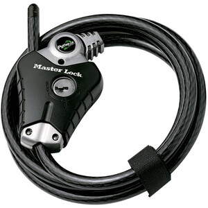 Masterlock Python Lock 8428 Kabelslot 10 x 1800 mm, zwart zwart