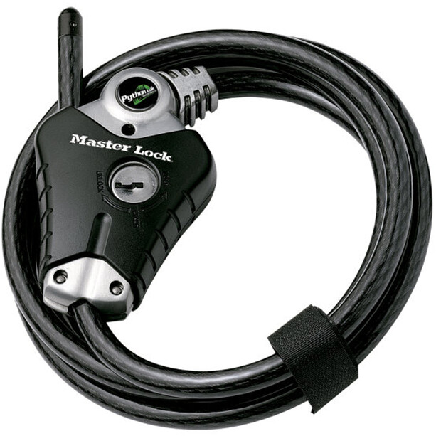 Masterlock Python Lock 8428 Antivol 10x1800mm, noir