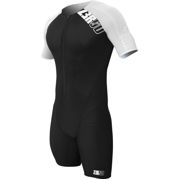 Z3R0D Elite Time Trial Combinaison de triathlon Homme, noir/blanc