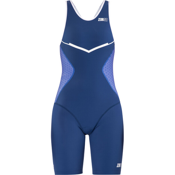Z3R0D Racer Triathlonanzug Damen blau/weiß