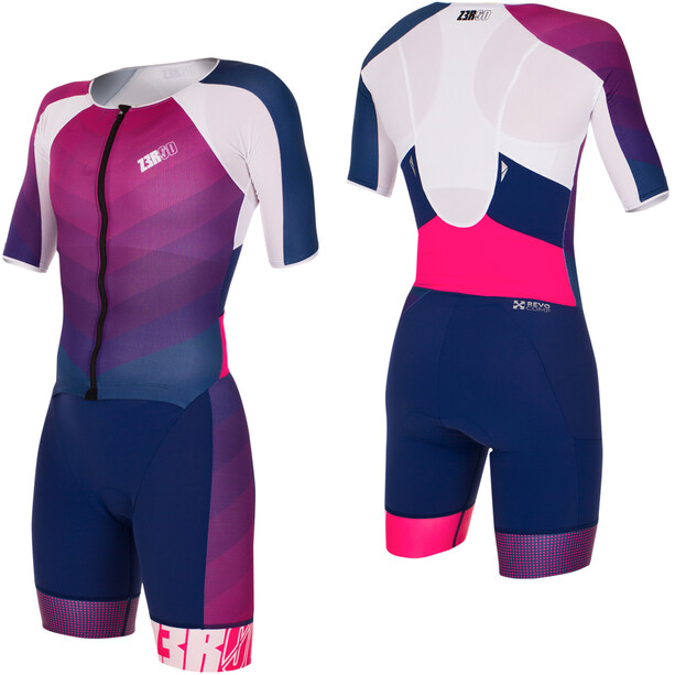 Z3R0D Racer Time Trial Strój triathlonowy Kobiety, niebieski/różowy