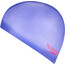 speedo Plain Moulded Silicone Cap Kids purple/red