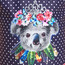 Zoggs Tribal Koala Classicback Badpak Meisjes, blauw/bont