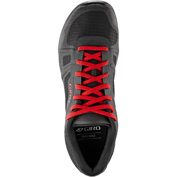 Giro Gauge Chaussures Homme, noir/rouge