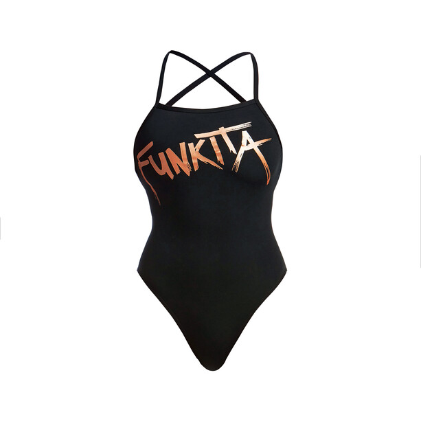 Funkita Strapped In Swimsuit Women, negro