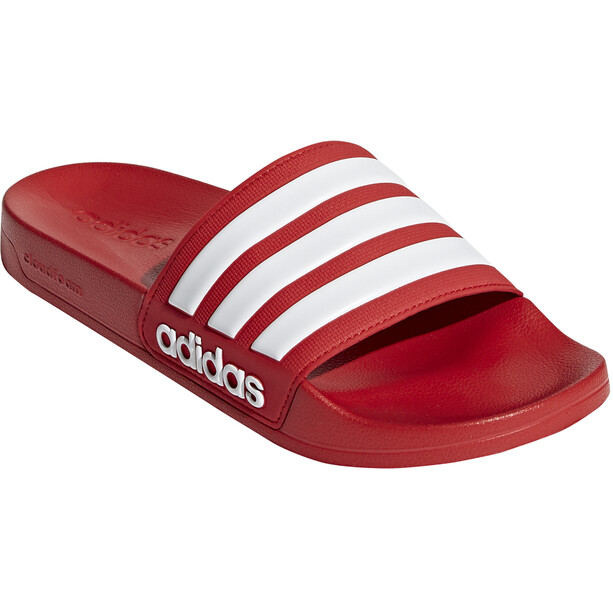 adidas Adilette Shower Slides Heren, rood/wit