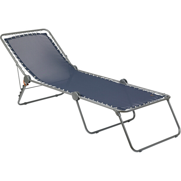 Lafuma Mobilier Siesta L Chaise longue Batyline avec Cannage Phifertex, bleu/gris